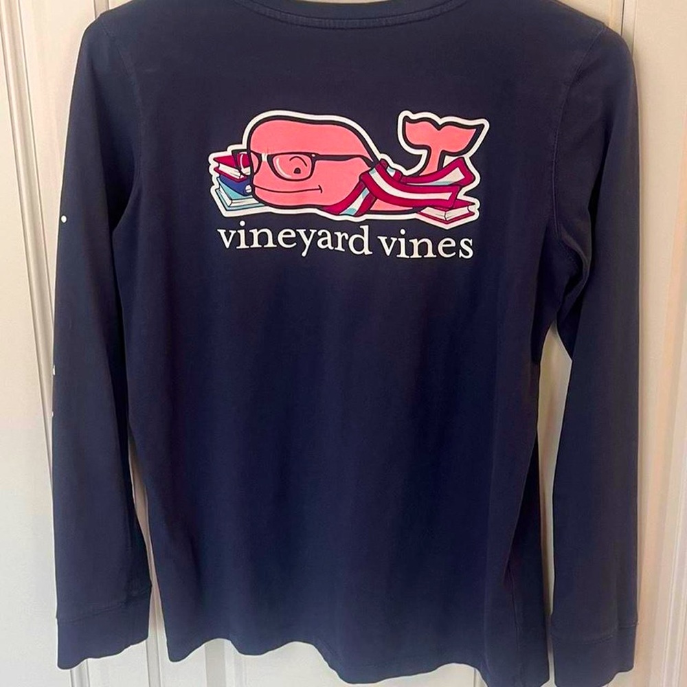 Vineyard Vines studying whale long sleeve